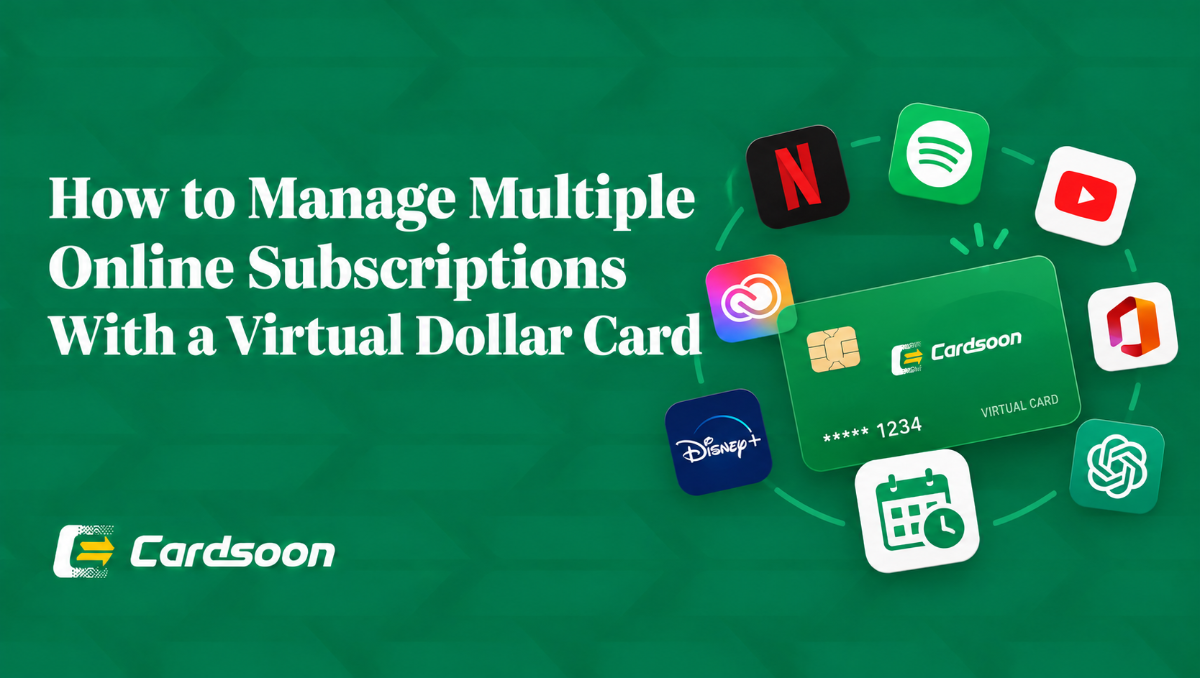 How to Manage Multiple Online Subscriptions With a Virtual Dollar Card ...